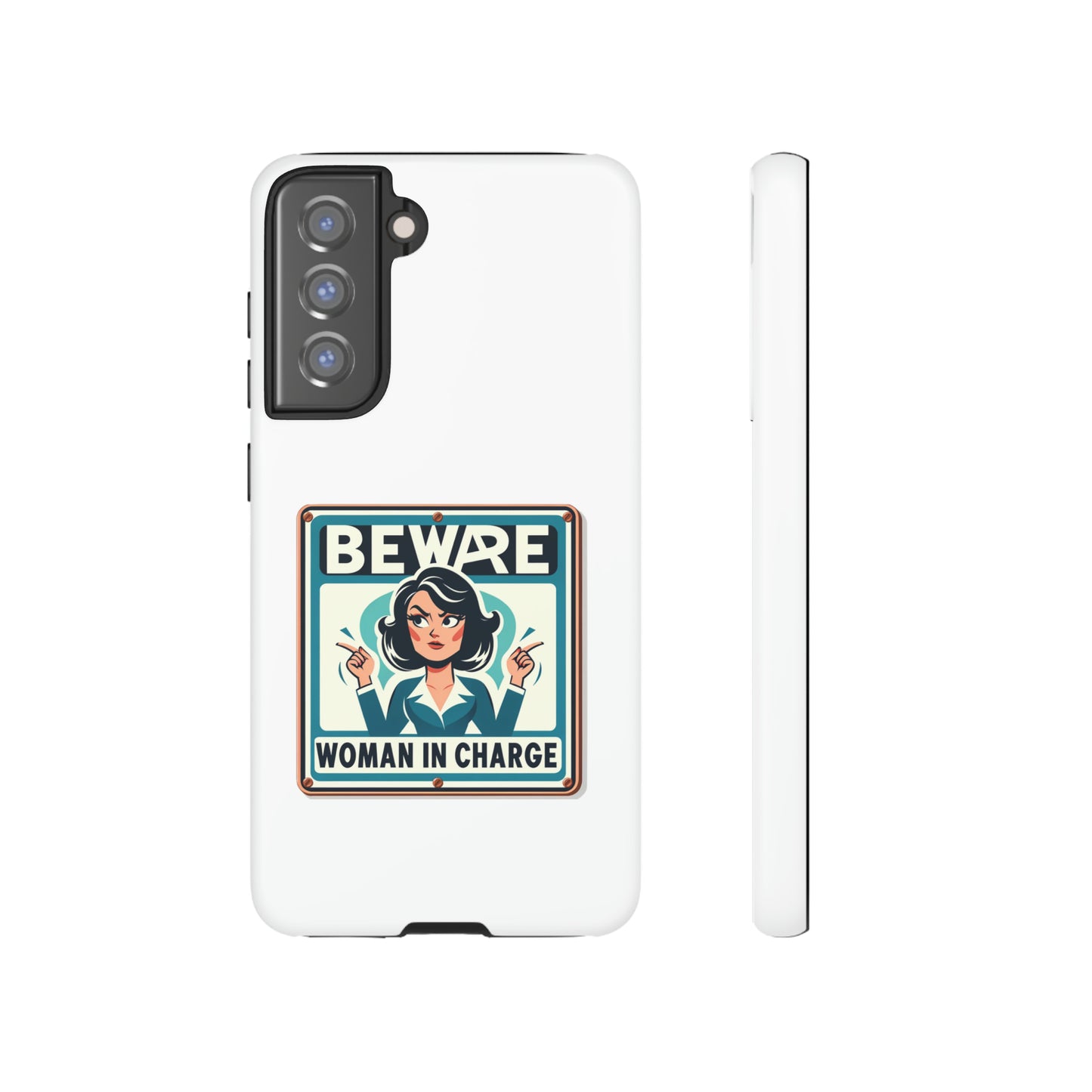 Woman In Charge (Retro 70s - White) - Tough Cases
