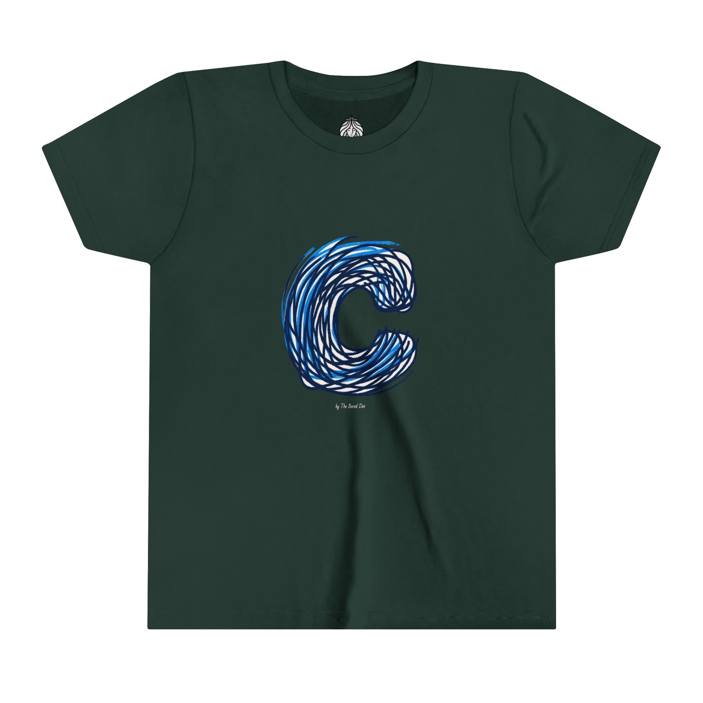Scribbles (Letter C) T-Shirt - Youth Short Sleeve Tee