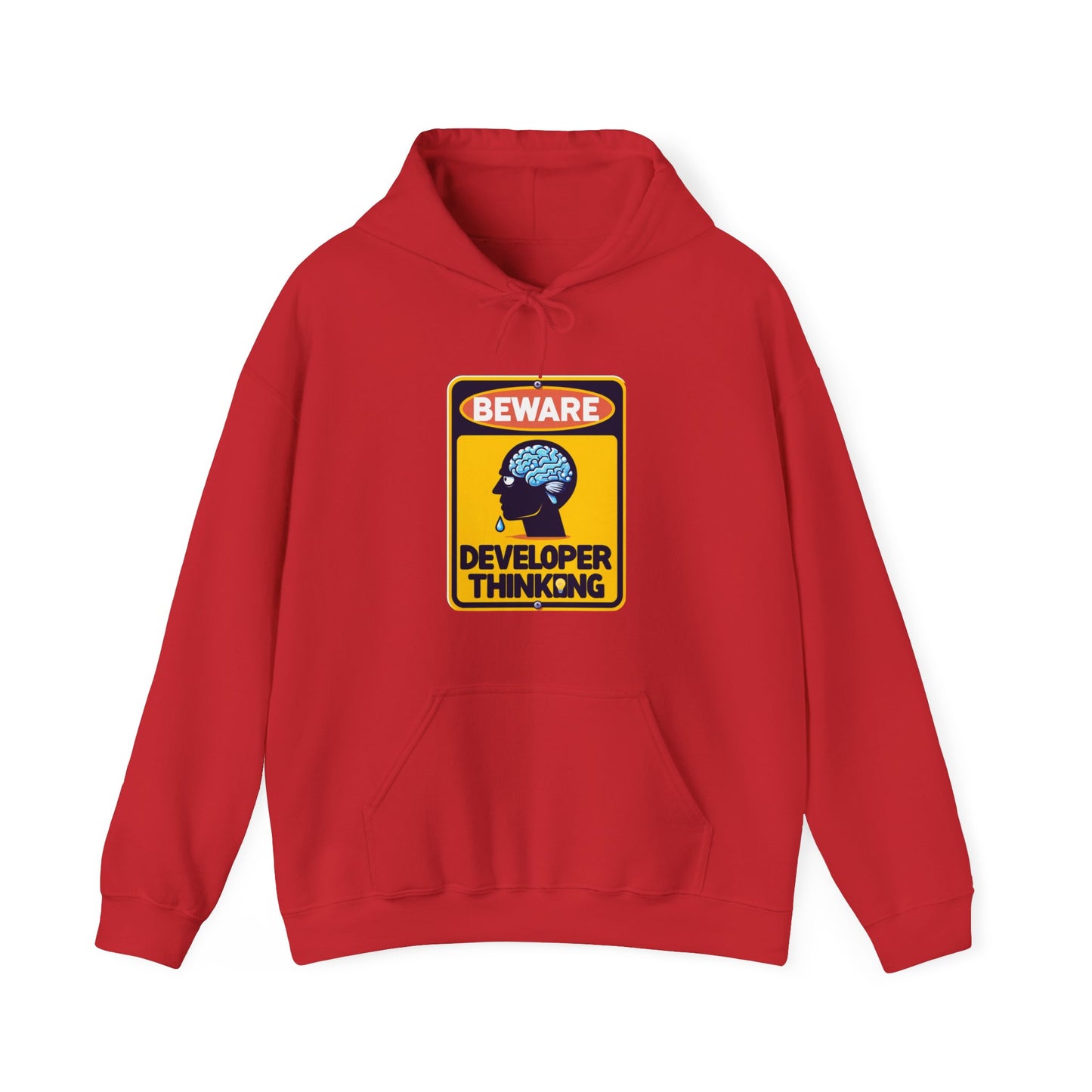 Beware Developer Thinking - Unisex Heavy Blend™ Hooded Sweatshirt