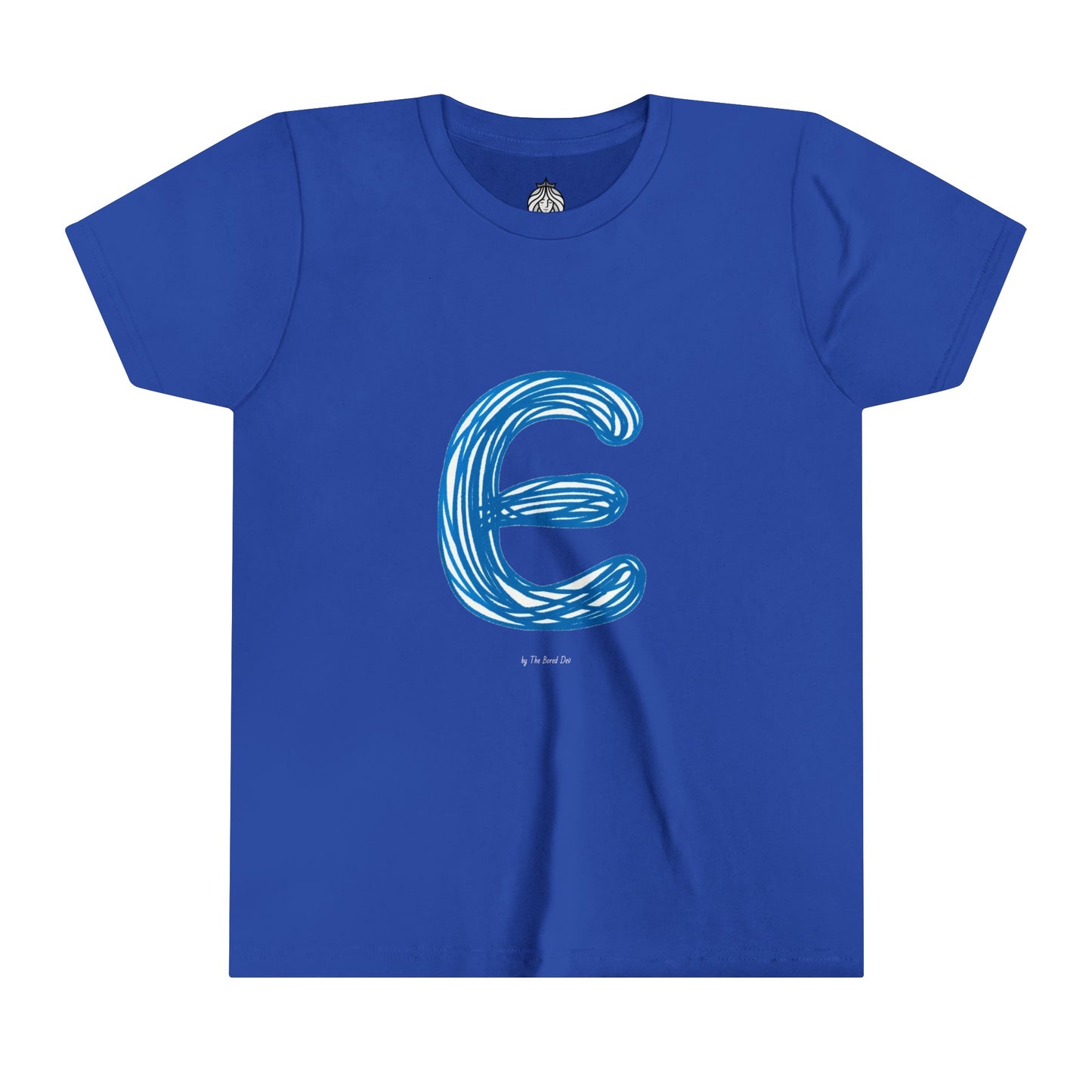 Scribbles (Letter E) T-Shirt - Youth Short Sleeve Tee