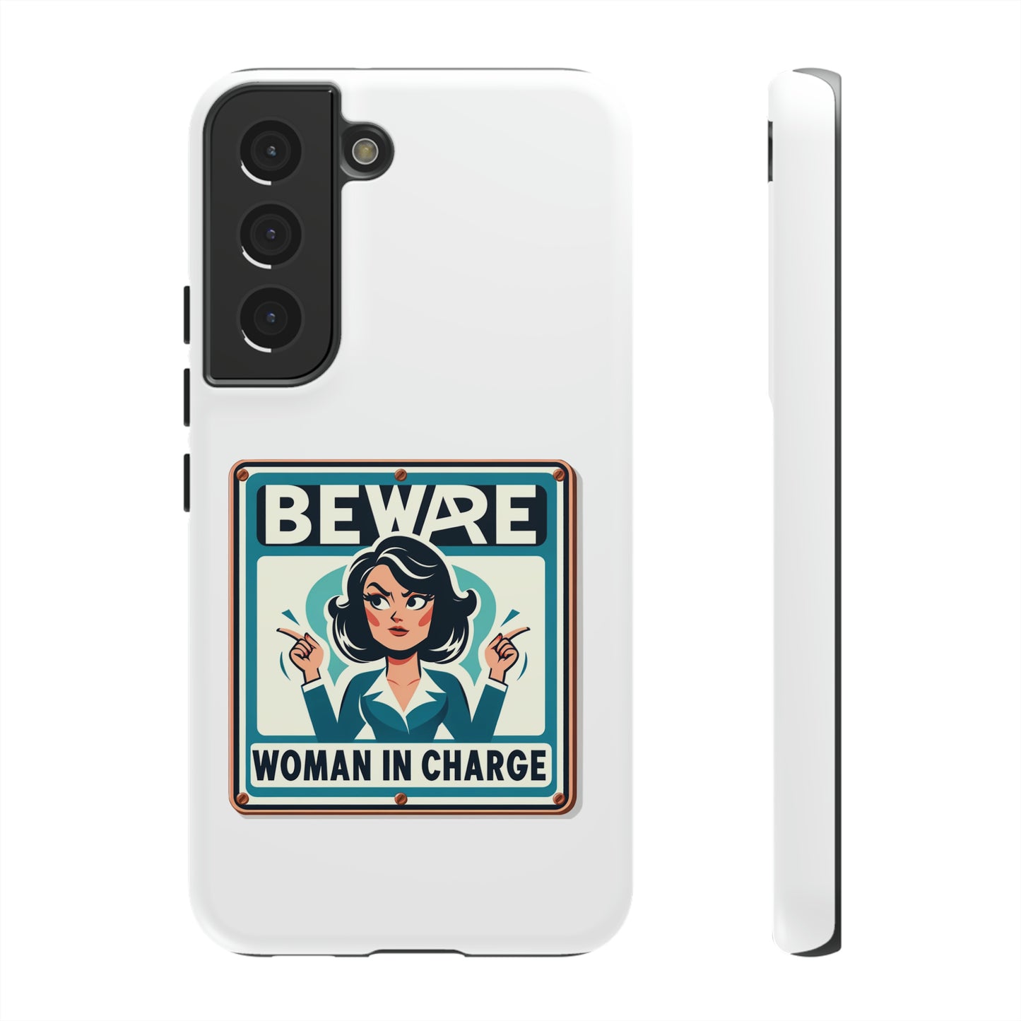 Woman In Charge (Retro 70s - White) - Tough Cases
