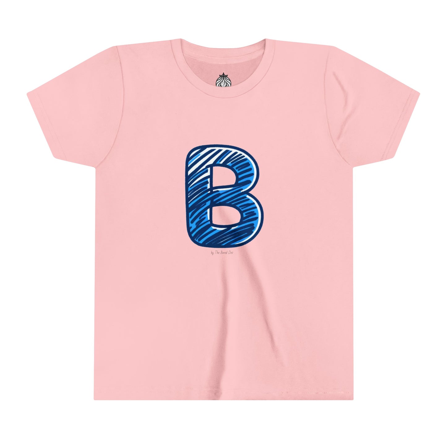 Scribbles (Letter B) T-Shirt - Youth Short Sleeve Tee