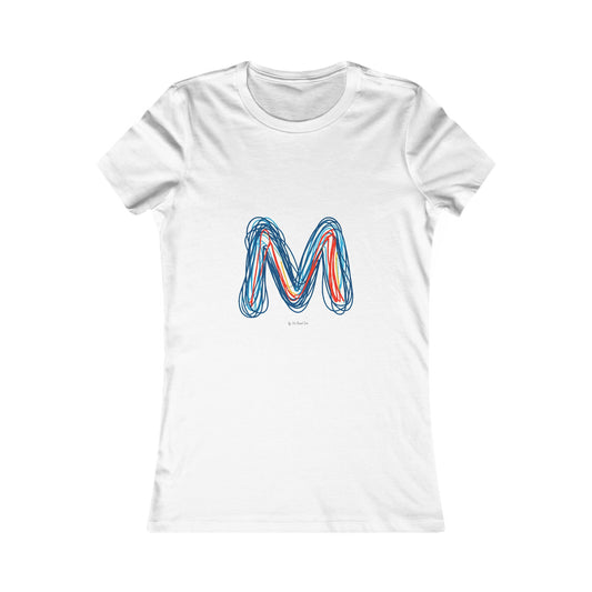 Scribbles (Letter M) T-shirt - Women's Favorite Tee