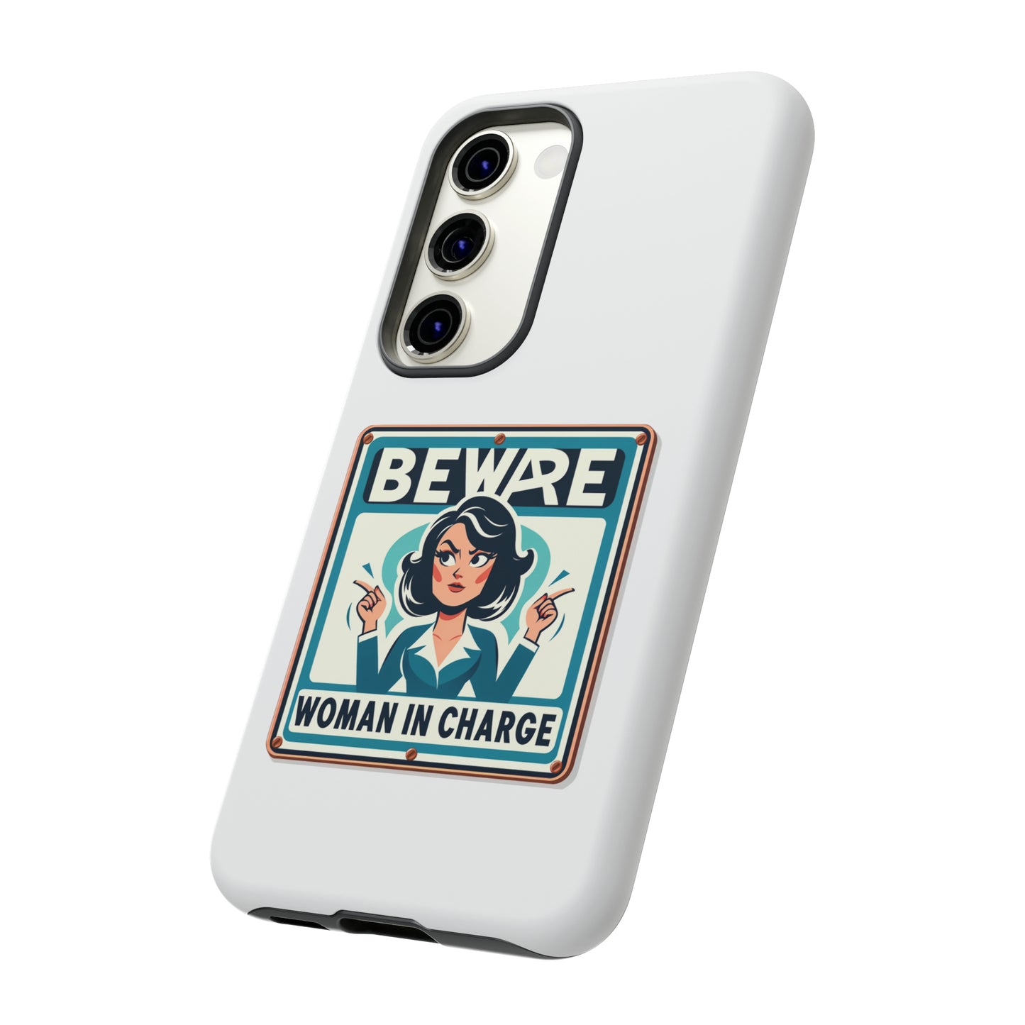 Woman In Charge (Retro 70s - White) - Tough Cases