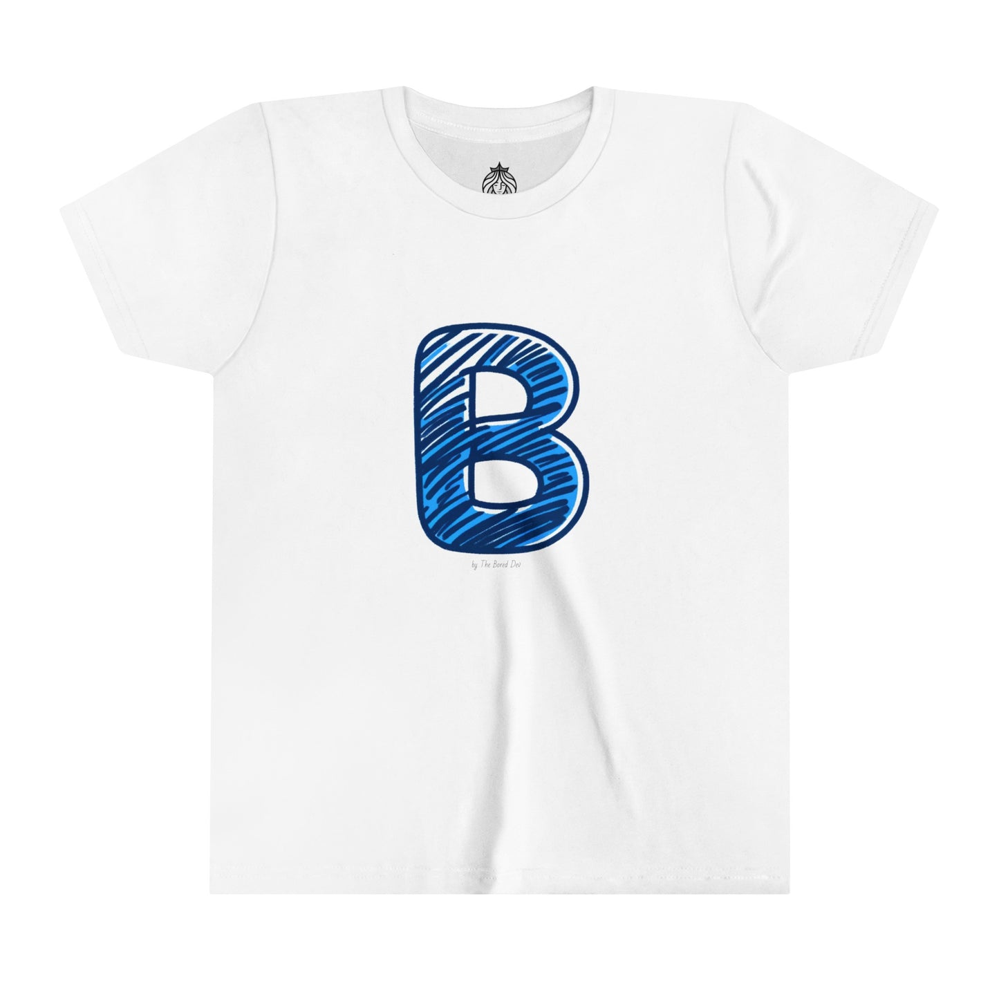 Scribbles (Letter B) T-Shirt - Youth Short Sleeve Tee