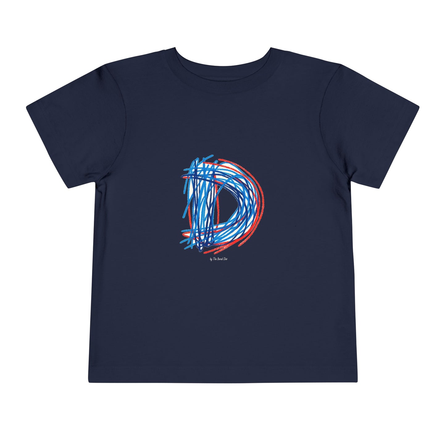Scribbles (Letter D) T-Shirt - Toddler Short Sleeve Tee