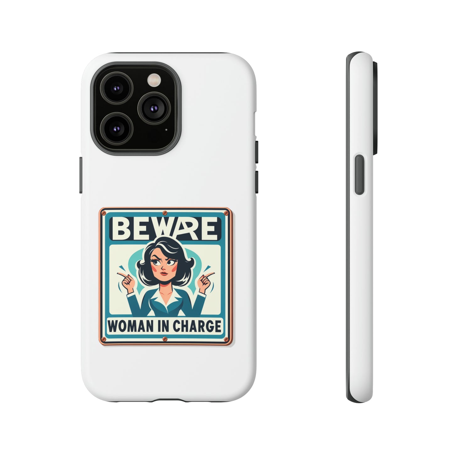 Woman In Charge (Retro 70s - White) - Tough Cases
