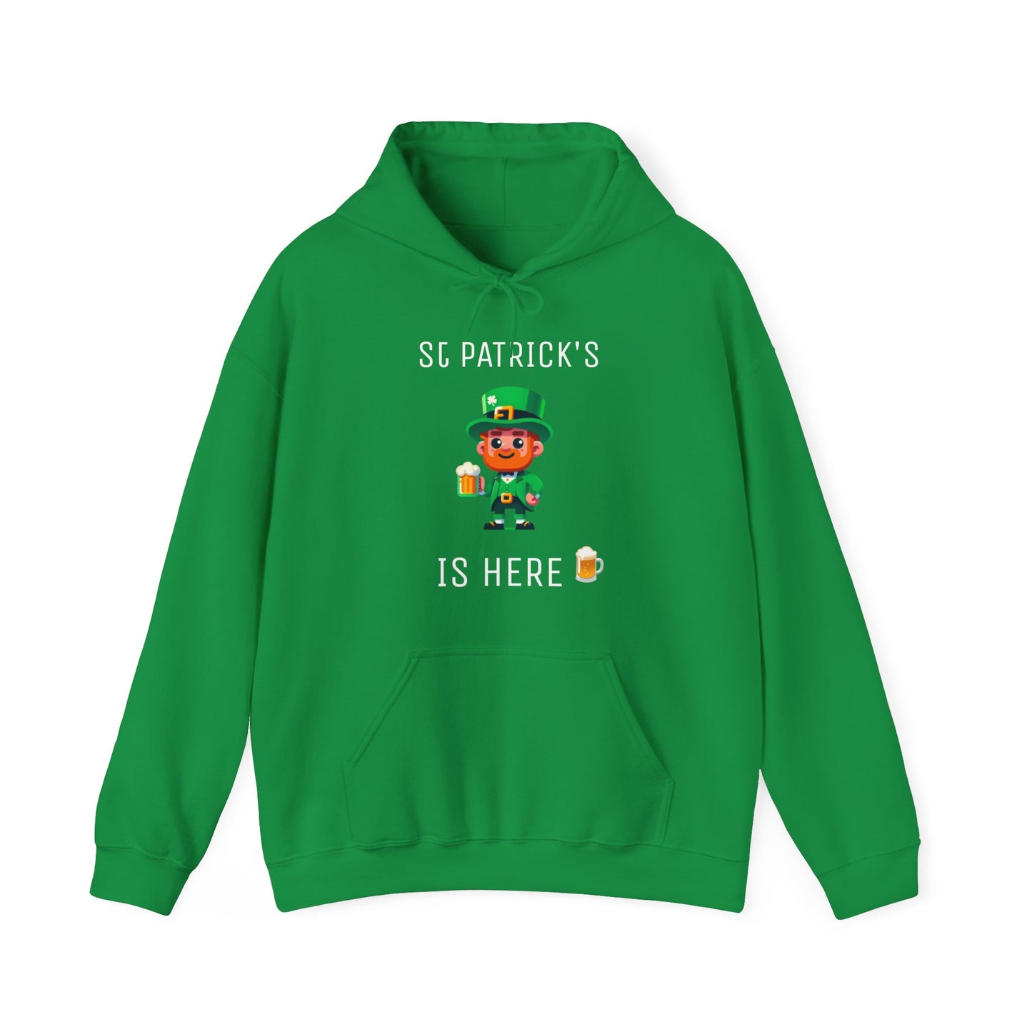 Saint Patrick's Is Here Male - Unisex Heavy Blend™ Hooded Sweatshirt