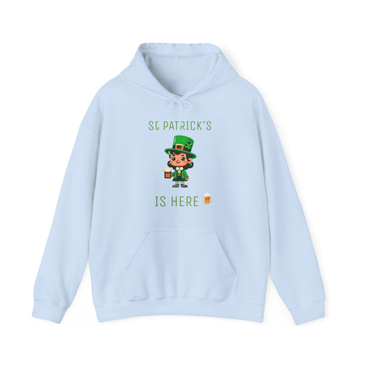 Saint Patrick's Is Here Female - Unisex Heavy Blend™ Hooded Sweatshirt