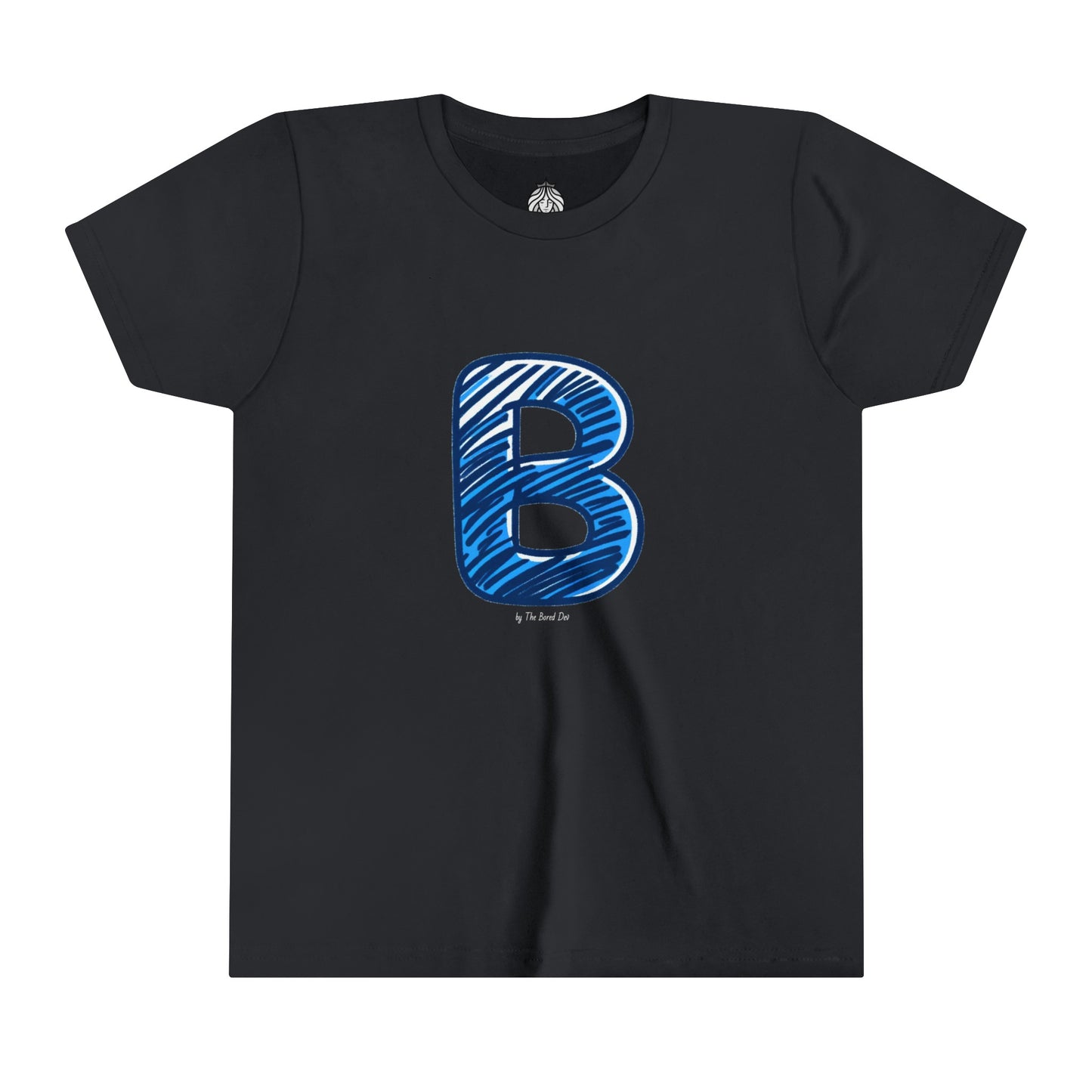 Scribbles (Letter B) T-Shirt - Youth Short Sleeve Tee