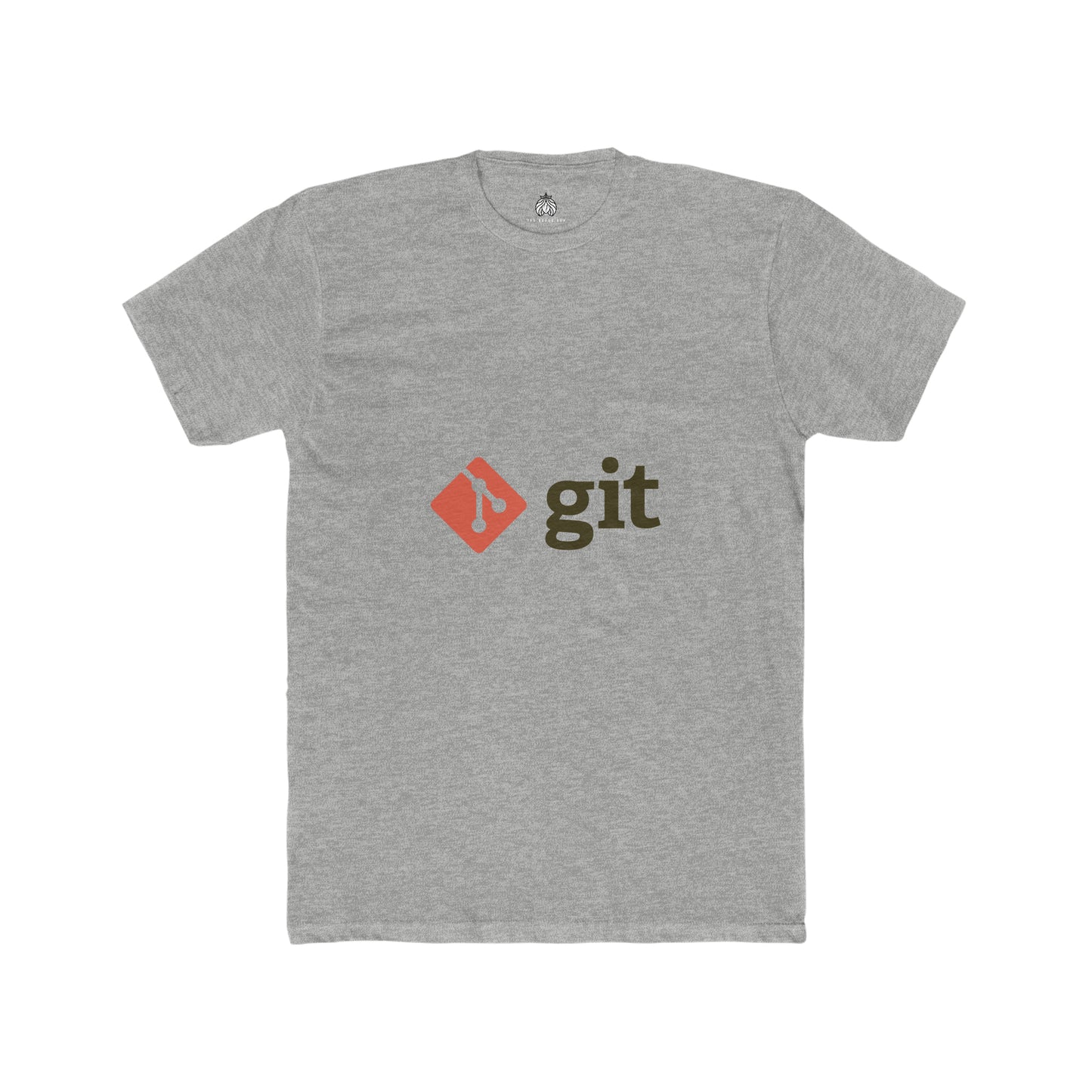 Git Logo & Text (Red) - Men T-Shirt