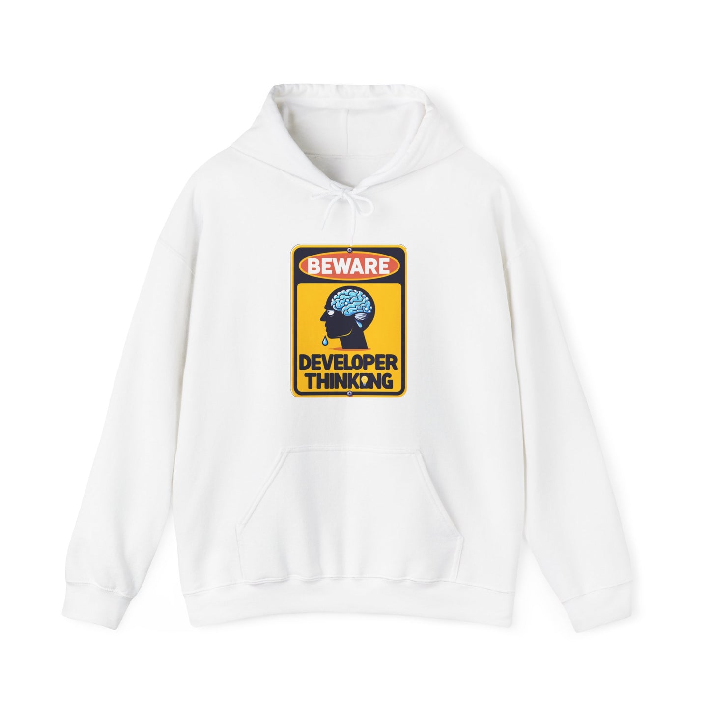 Beware Developer Thinking - Unisex Heavy Blend™ Hooded Sweatshirt