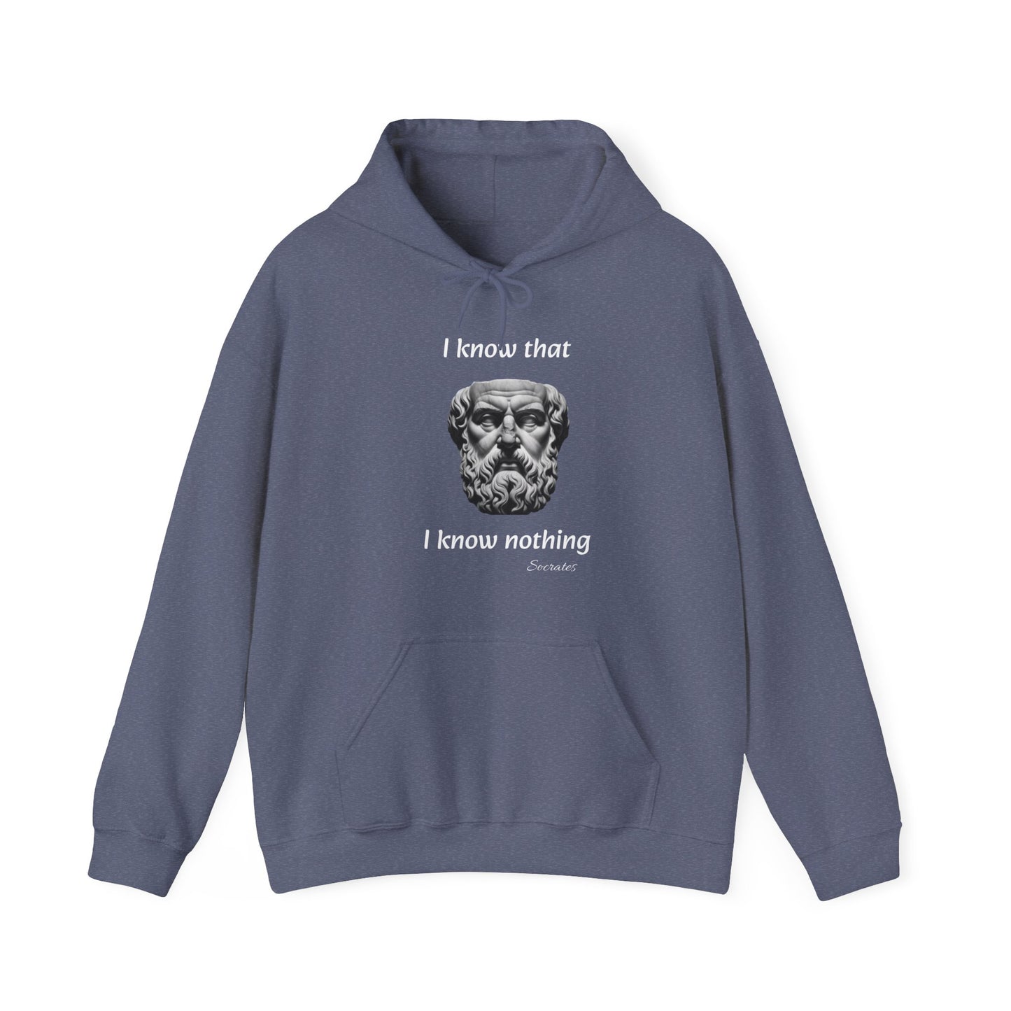 I Know That I Know Nothing (Socrates) - Unisex Heavy Blend™ Hooded Sweatshirt