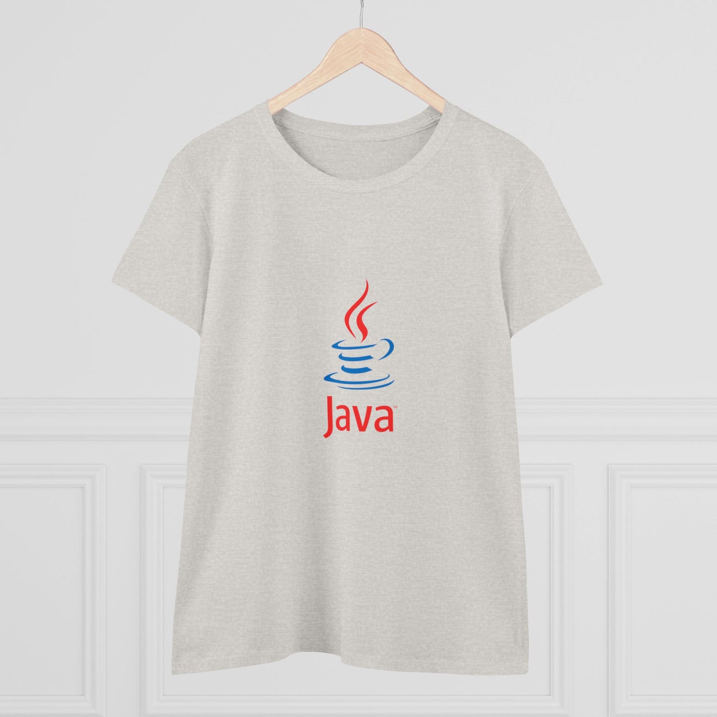 Java Logo T-shirt - Women's Midweight Cotton Tee