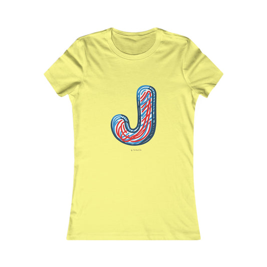 Scribbles (Letter J) T-shirt - Women's Favorite Tee