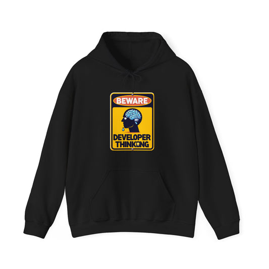 Beware Developer Thinking - Unisex Heavy Blend™ Hooded Sweatshirt