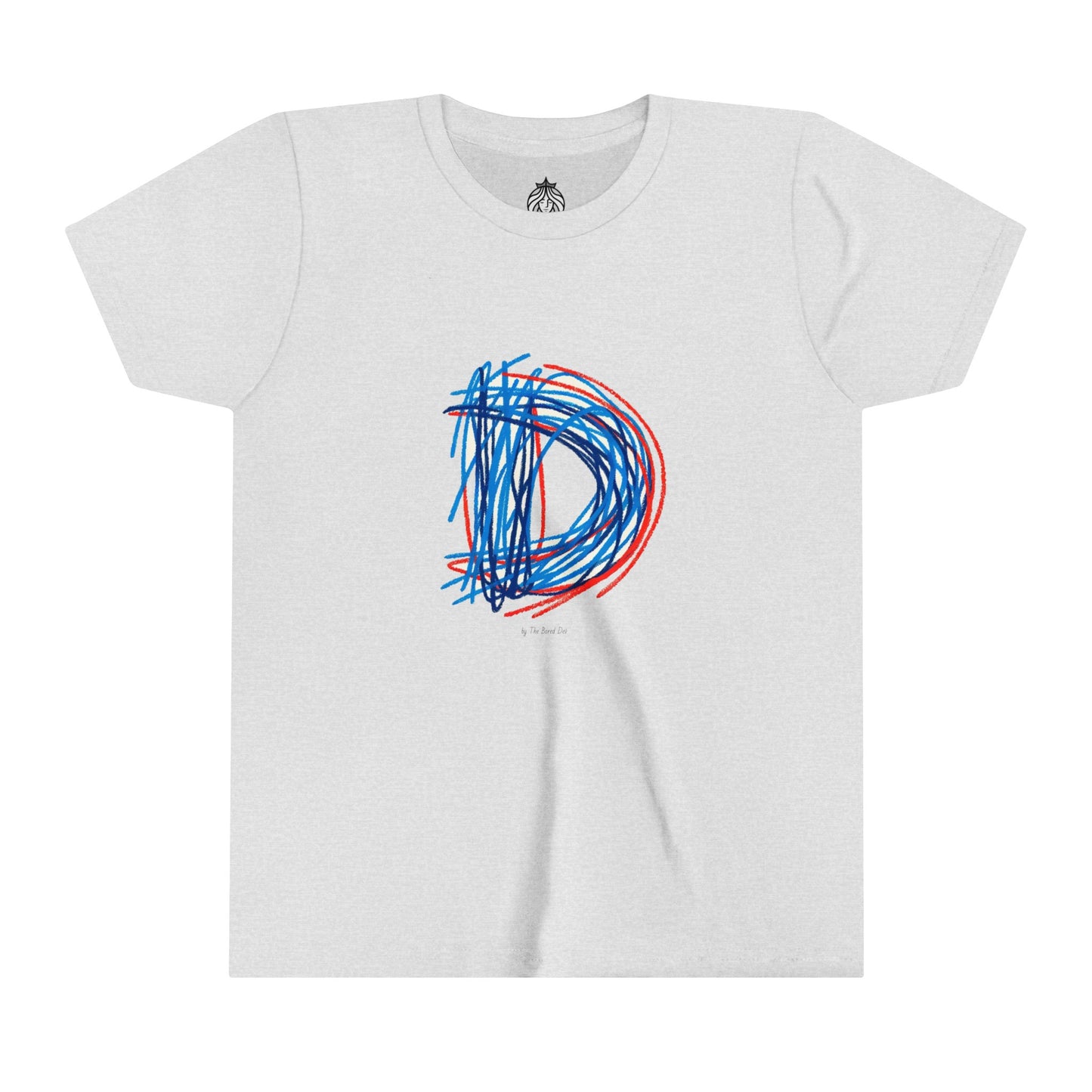Scribbles (Letter D) T-Shirt - Youth Short Sleeve Tee