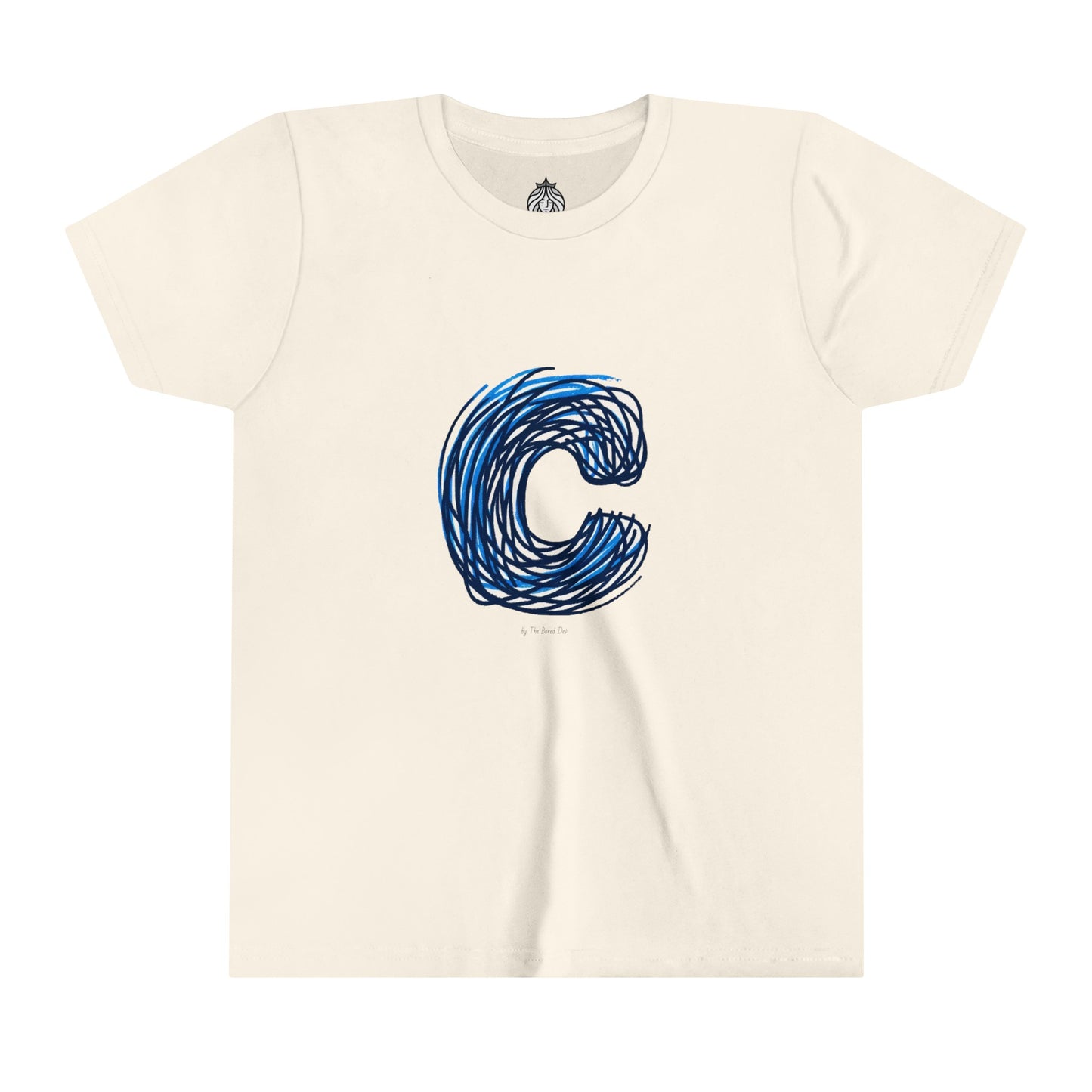 Scribbles (Letter C) T-Shirt - Youth Short Sleeve Tee