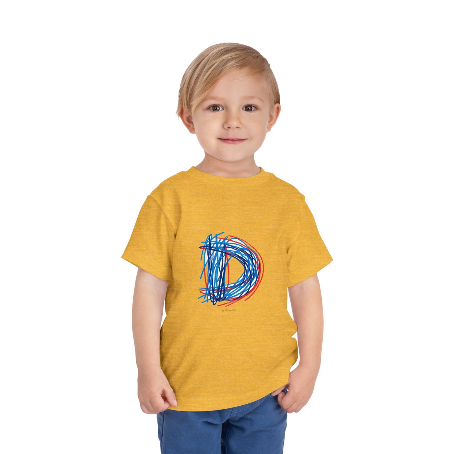 Scribbles (Letter D) T-Shirt - Toddler Short Sleeve Tee