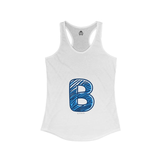 Scribbles (B) - Women's Ideal Racerback Tank