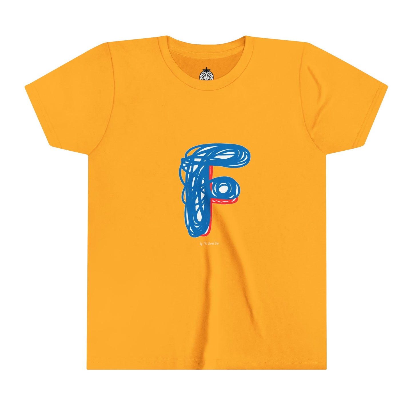 Scribbles (Letter F) T-Shirt - Youth Short Sleeve Tee