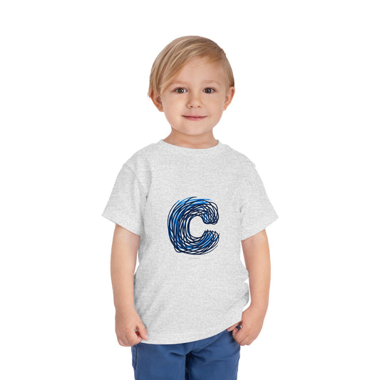 Scribbles (Letter C) T-Shirt - Toddler Short Sleeve Tee