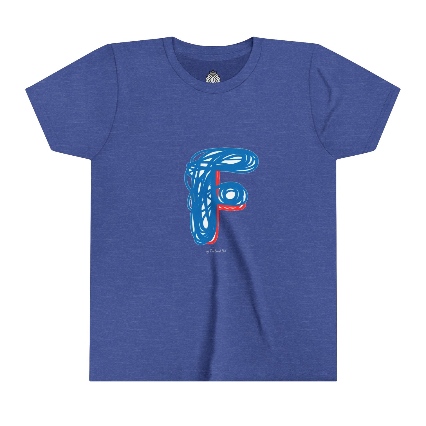 Scribbles (Letter F) T-Shirt - Youth Short Sleeve Tee