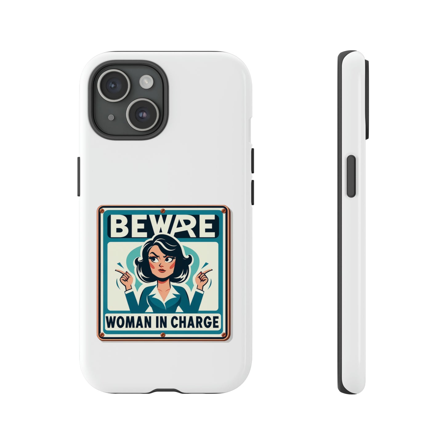 Woman In Charge (Retro 70s - White) - Tough Cases