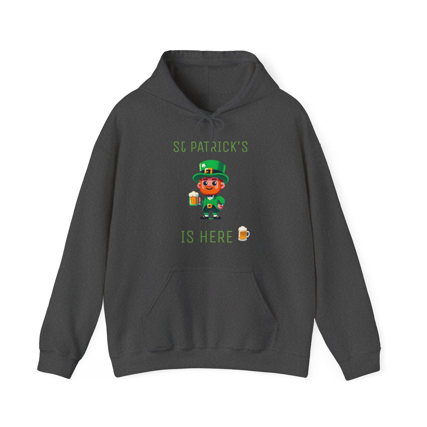 Saint Patrick's Is Here Male - Unisex Heavy Blend™ Hooded Sweatshirt