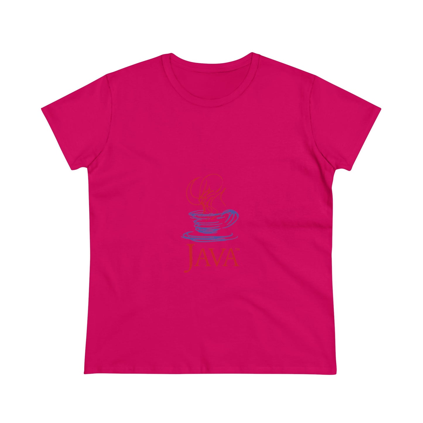 Java Retro Logo T-shirt - Women's Midweight Cotton Tee