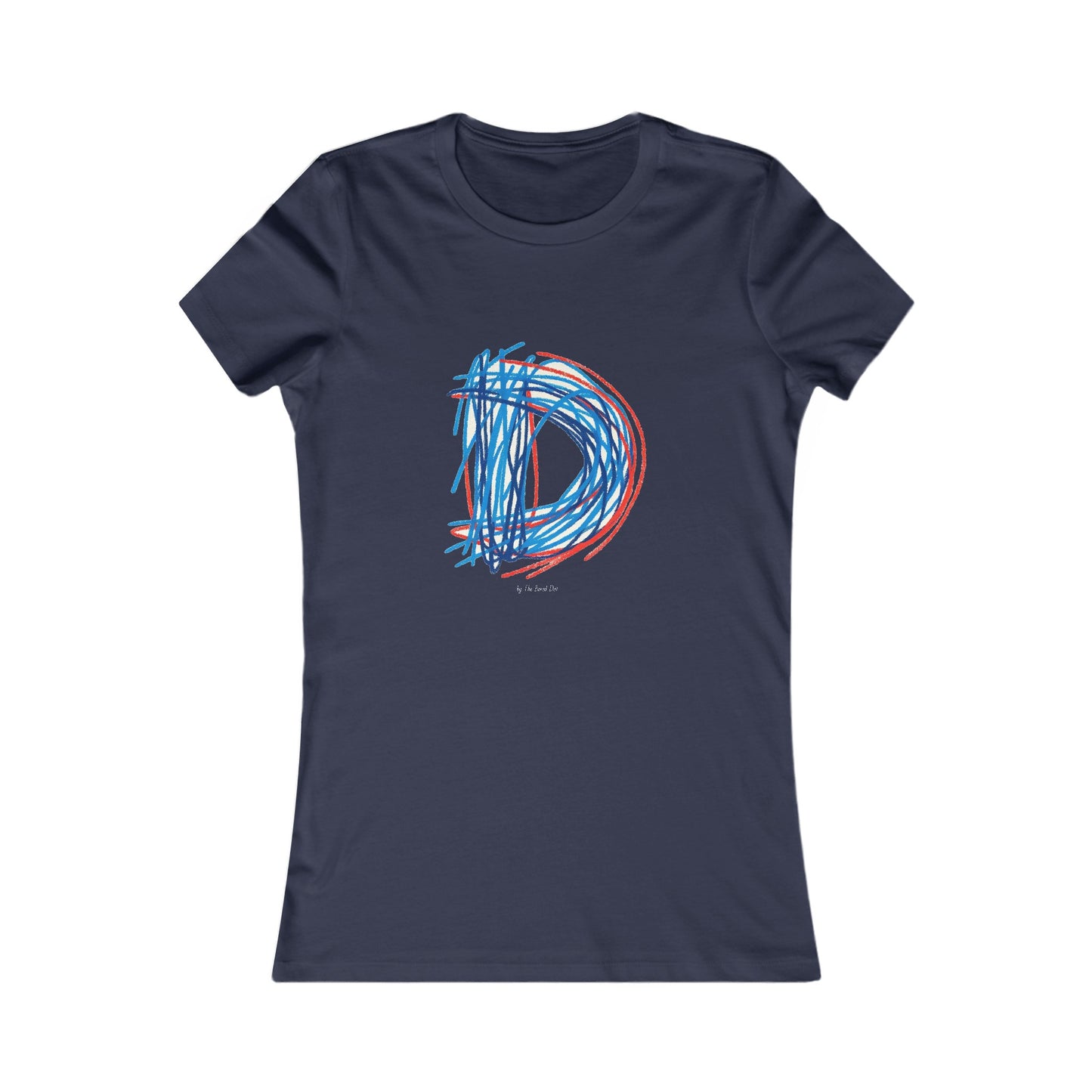 Scribbles (Letter D) T-shirt - Women's Favorite Tee