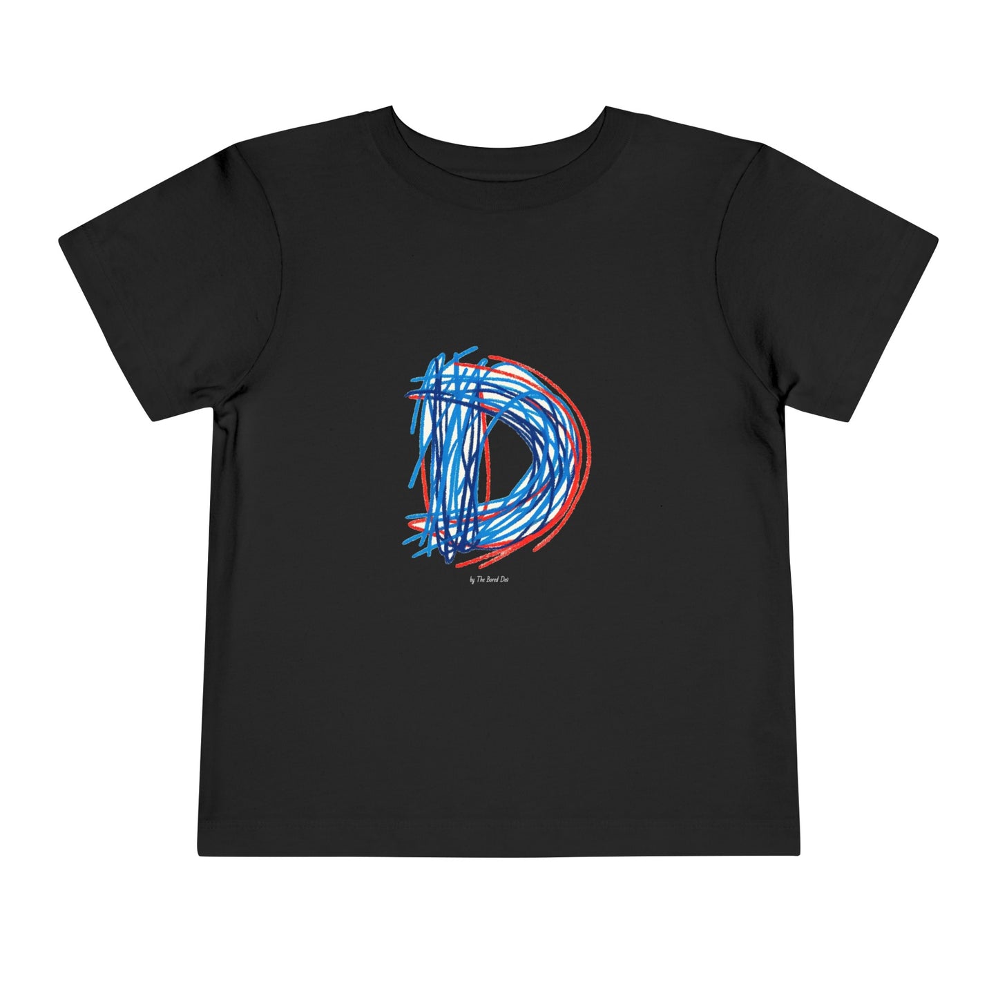 Scribbles (Letter D) T-Shirt - Toddler Short Sleeve Tee