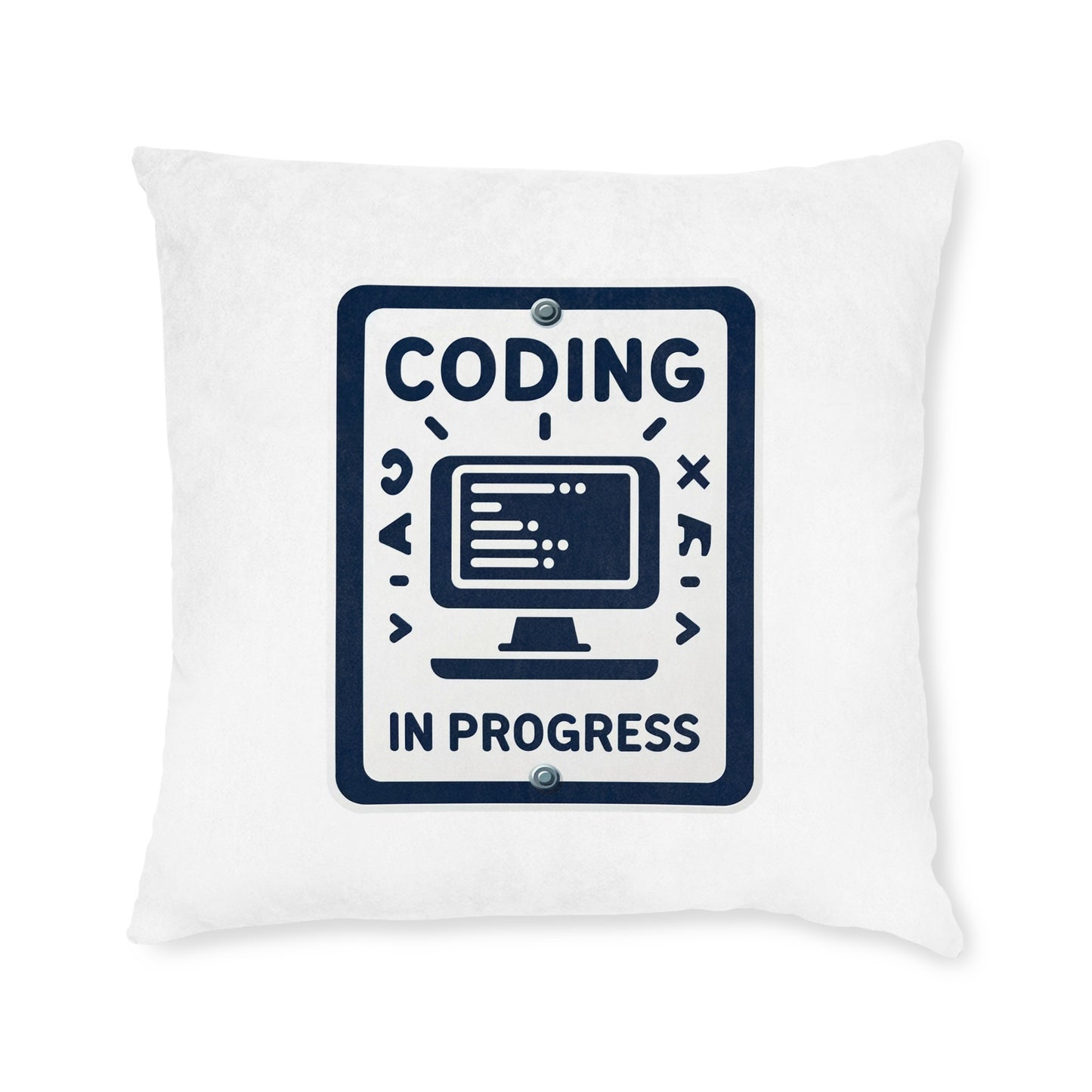 Coding In Progress - Square Pillow