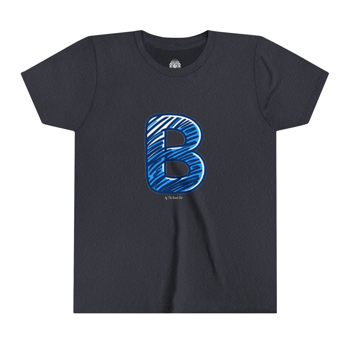 Scribbles (Letter B) T-Shirt - Youth Short Sleeve Tee