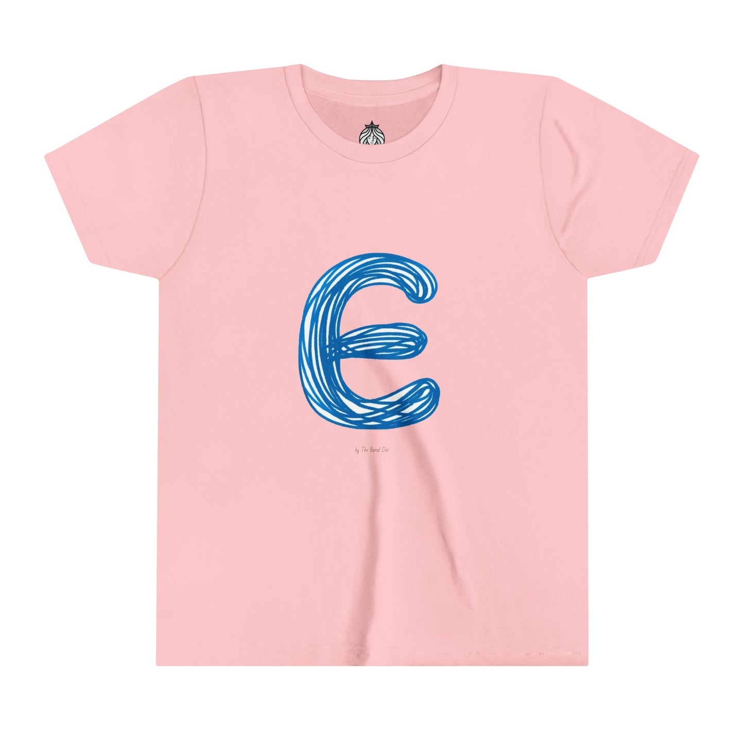 Scribbles (Letter E) T-Shirt - Youth Short Sleeve Tee