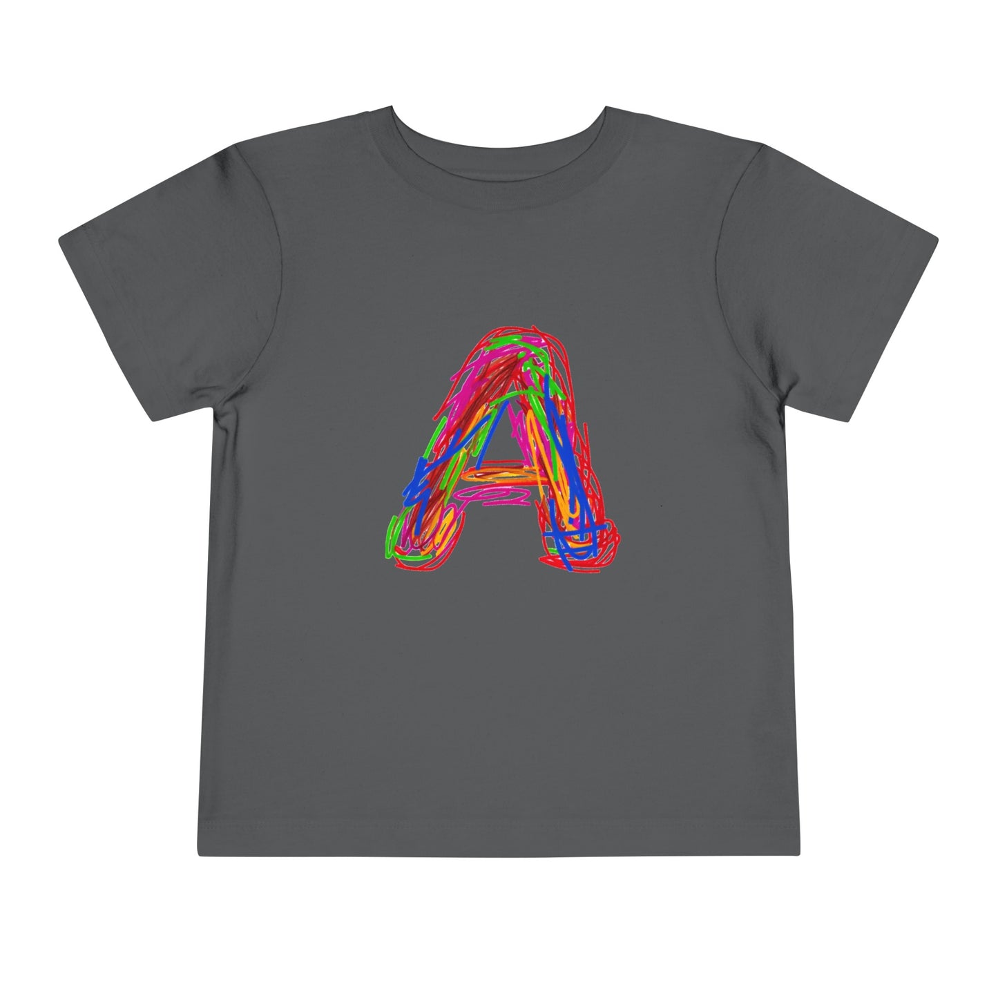 Scribbles (Letter A) T-Shirt - Toddler Short Sleeve Tee