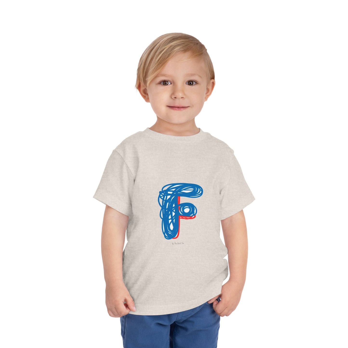 Scribbles (Letter F) T-Shirt - Toddler Short Sleeve Tee