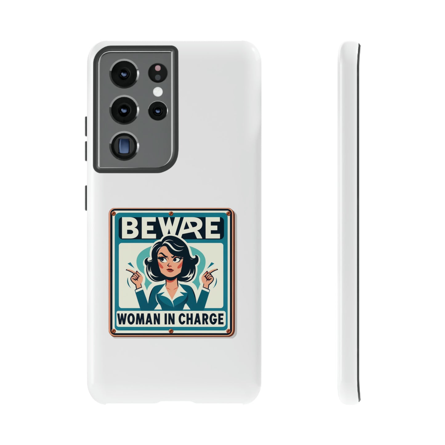 Woman In Charge (Retro 70s - White) - Tough Cases