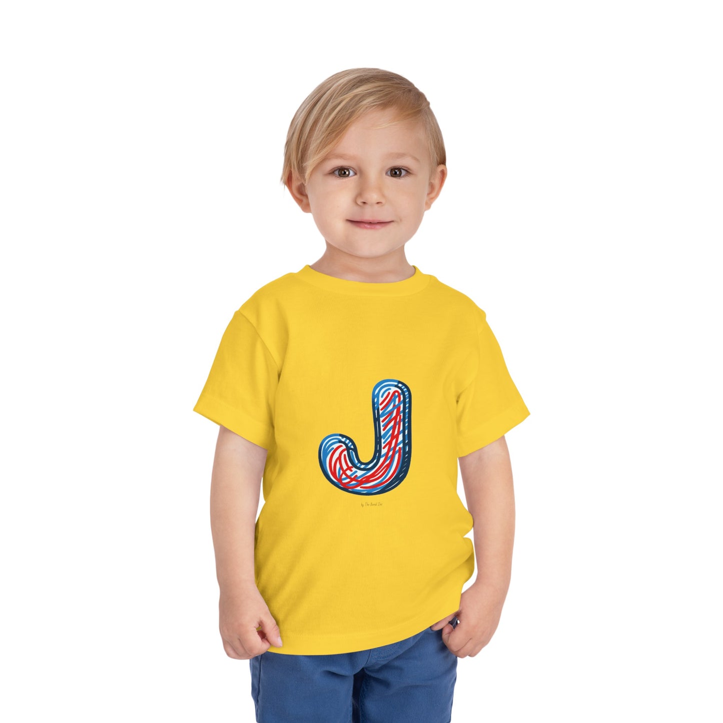 Scribbles (Letter J) T-Shirt - Toddler Short Sleeve Tee