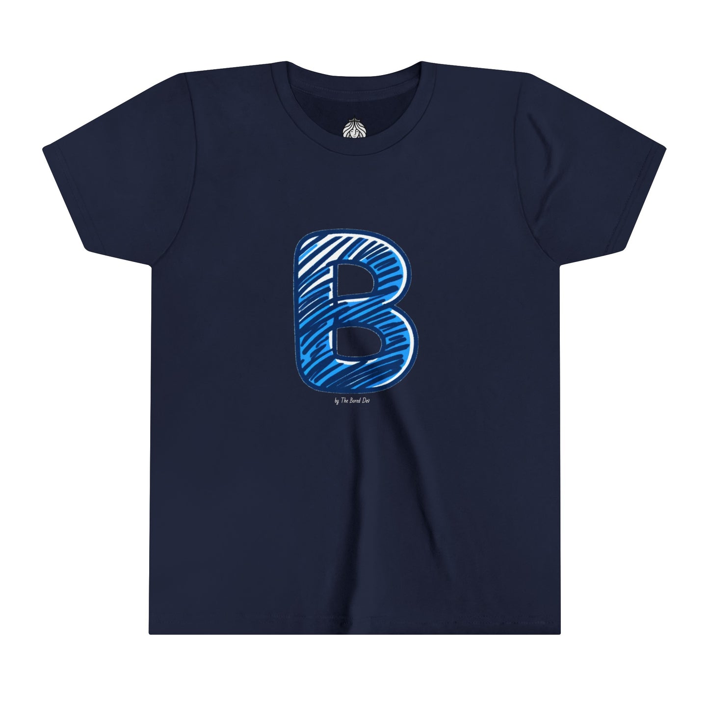 Scribbles (Letter B) T-Shirt - Youth Short Sleeve Tee