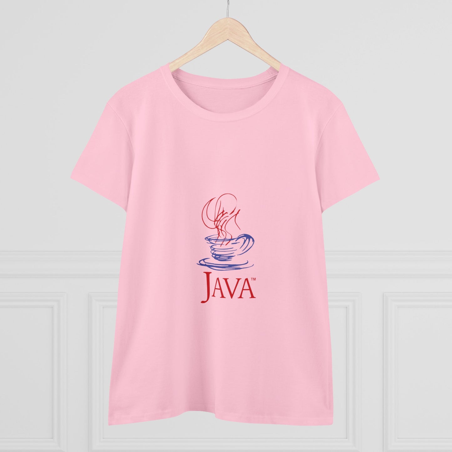 Java Retro Logo T-shirt - Women's Midweight Cotton Tee