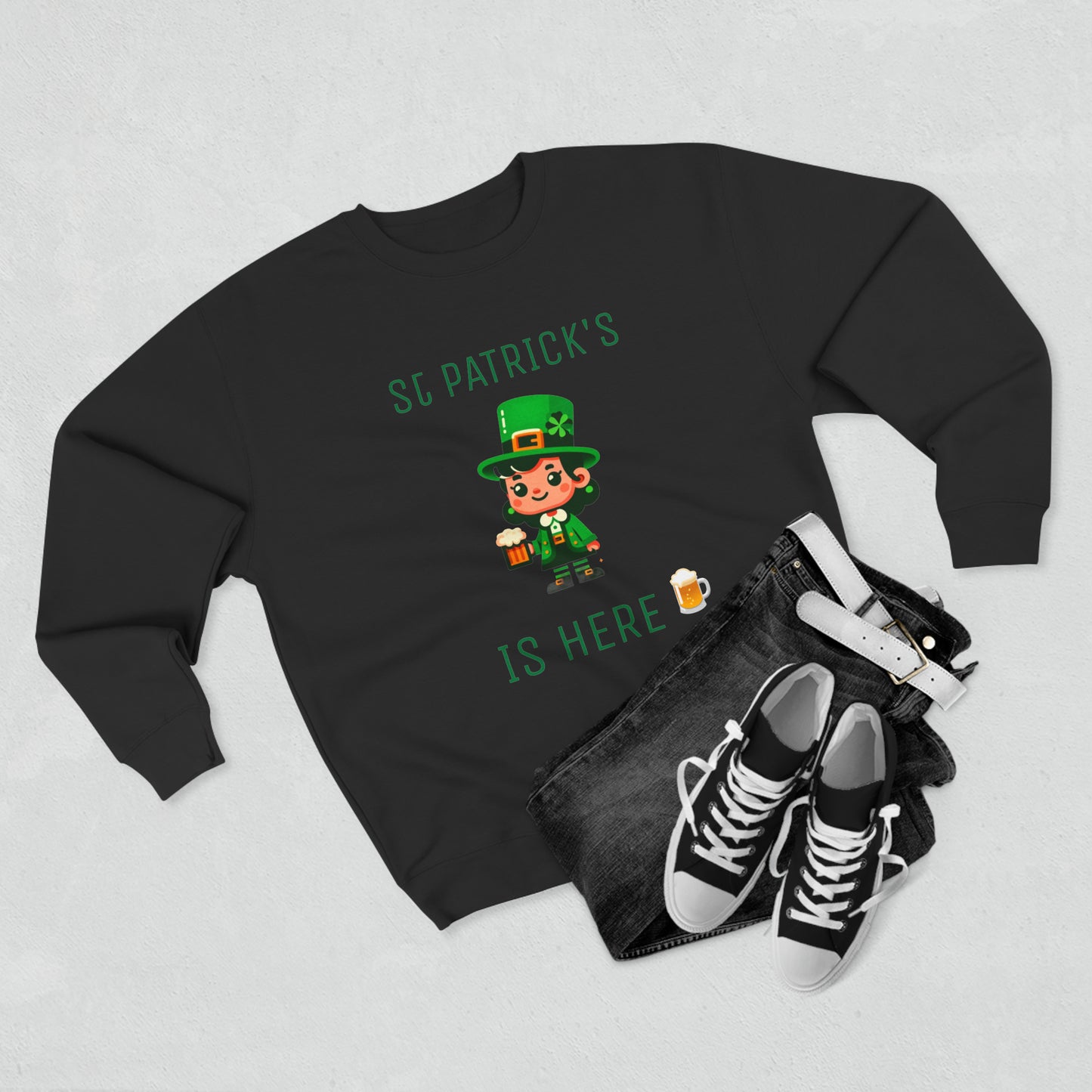 Saint Patrick's Is Here - Unisex Crewneck Sweatshirt