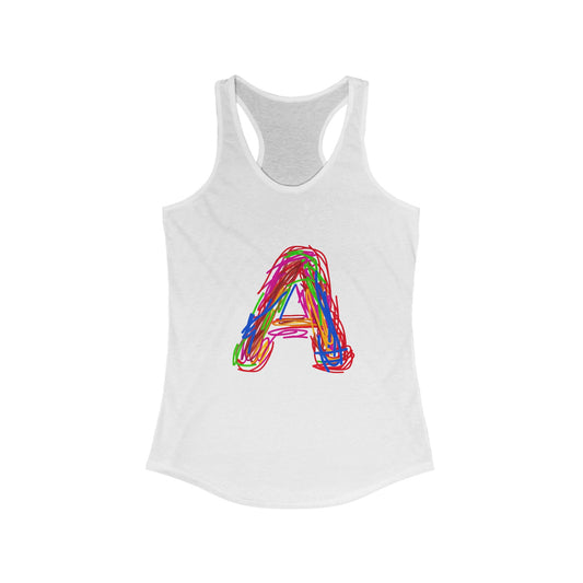Scribbles (A) - Women's Ideal Racerback Tank