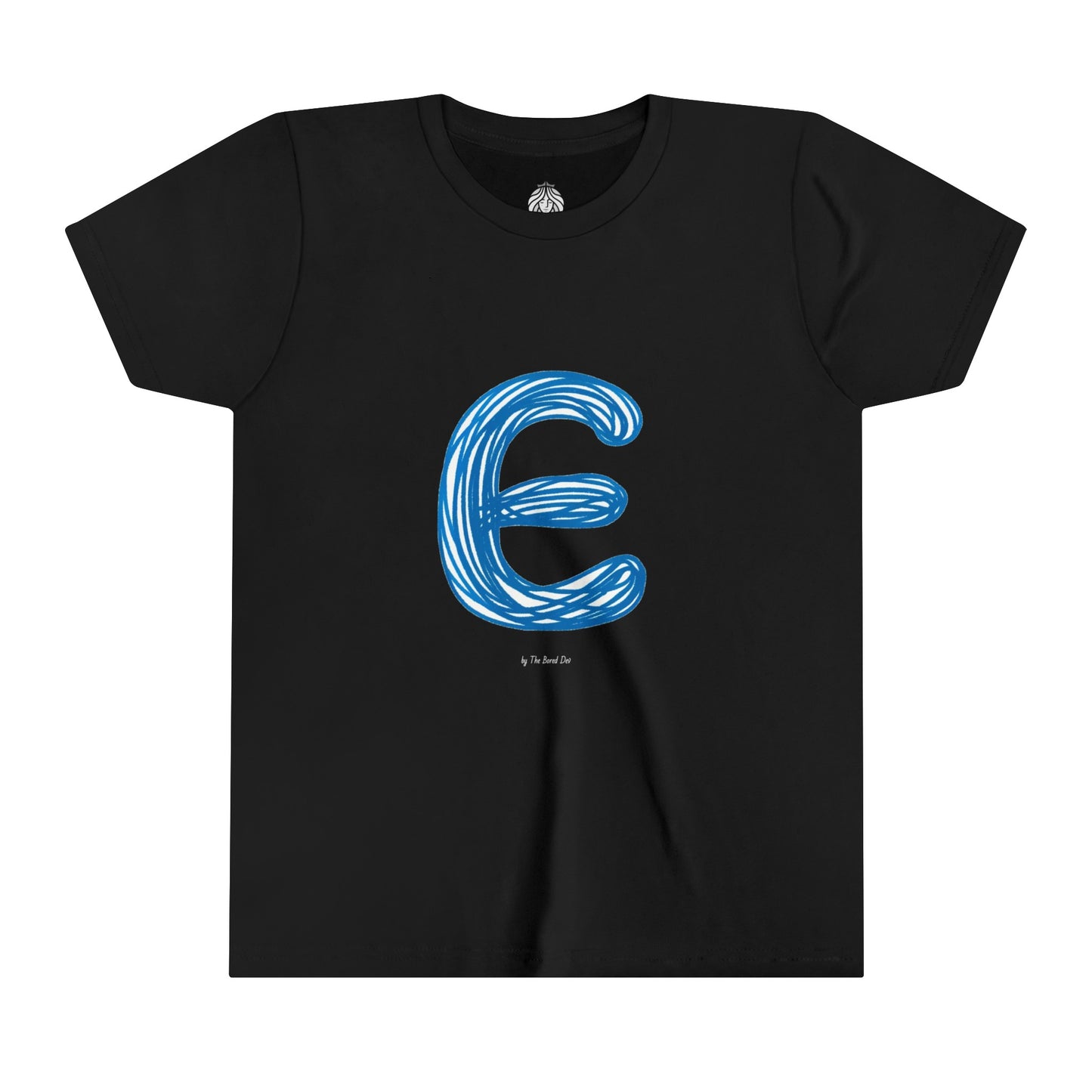 Scribbles (Letter E) T-Shirt - Youth Short Sleeve Tee