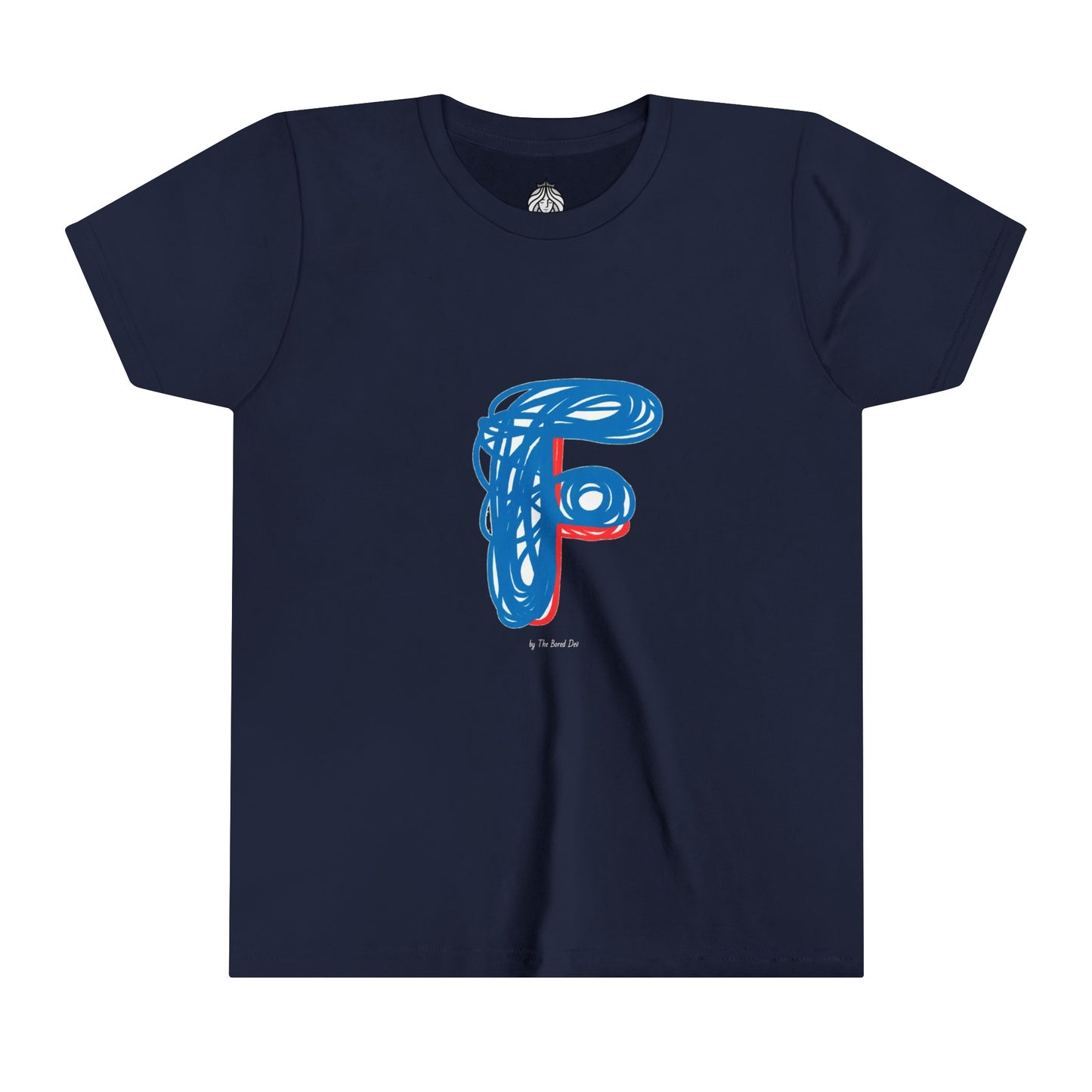 Scribbles (Letter F) T-Shirt - Youth Short Sleeve Tee