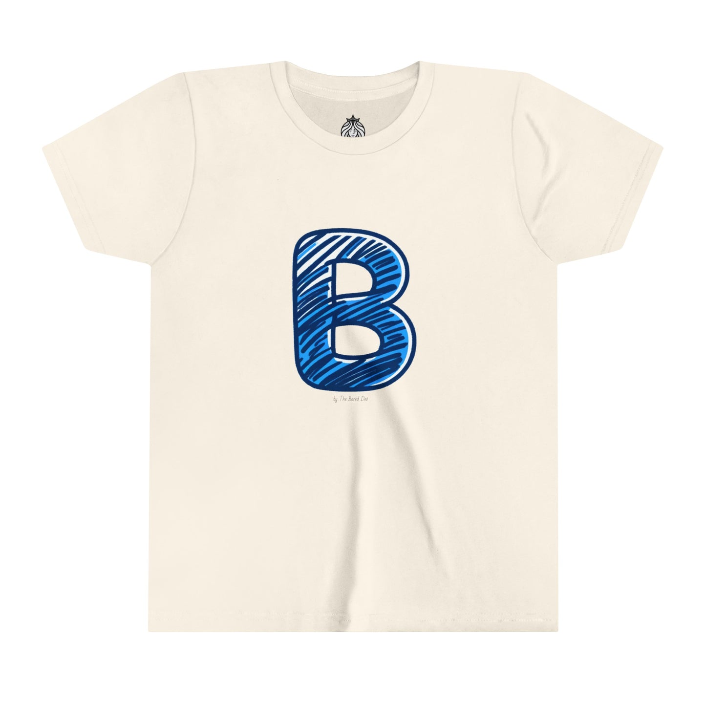 Scribbles (Letter B) T-Shirt - Youth Short Sleeve Tee