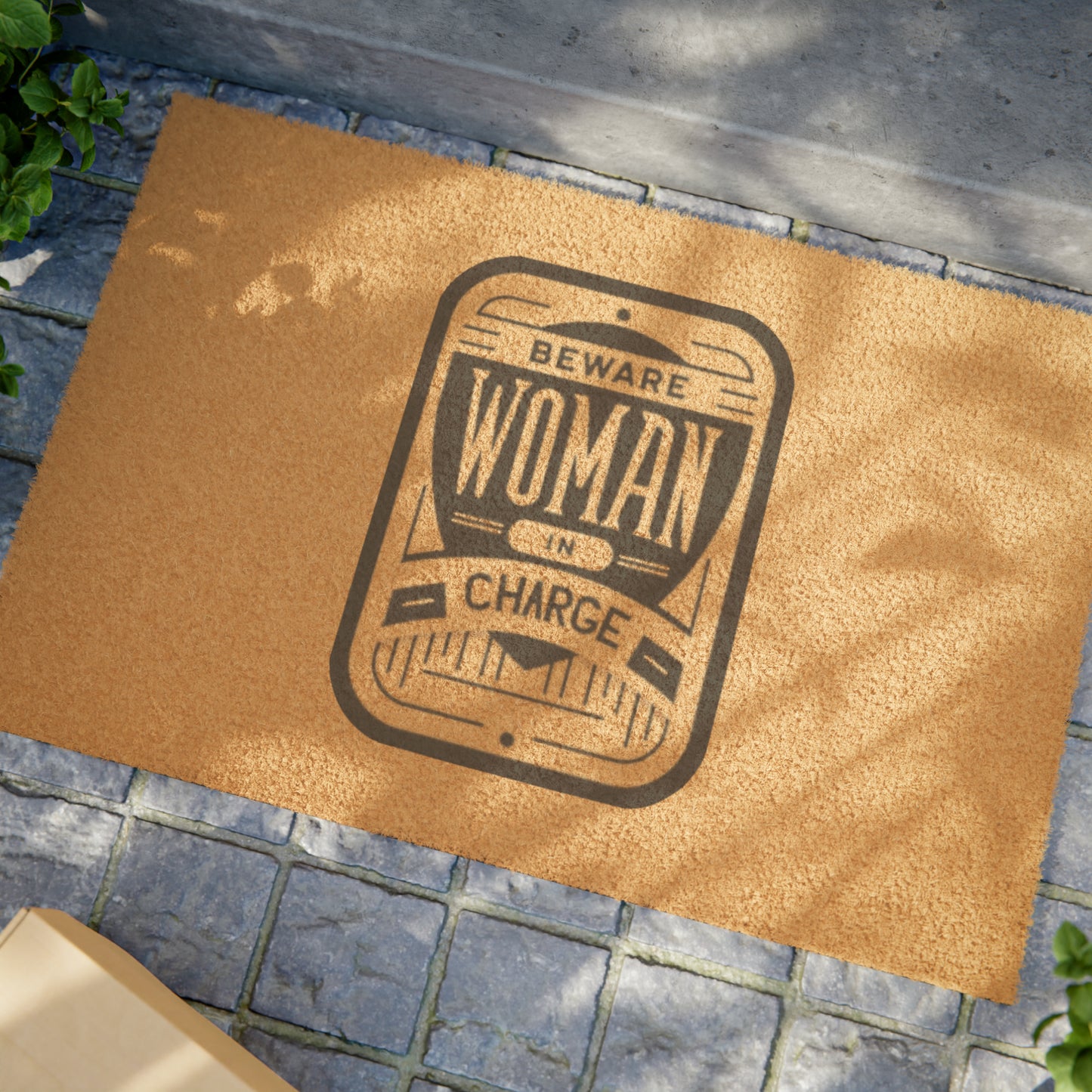 Beware Woman In Charge - Doormat
