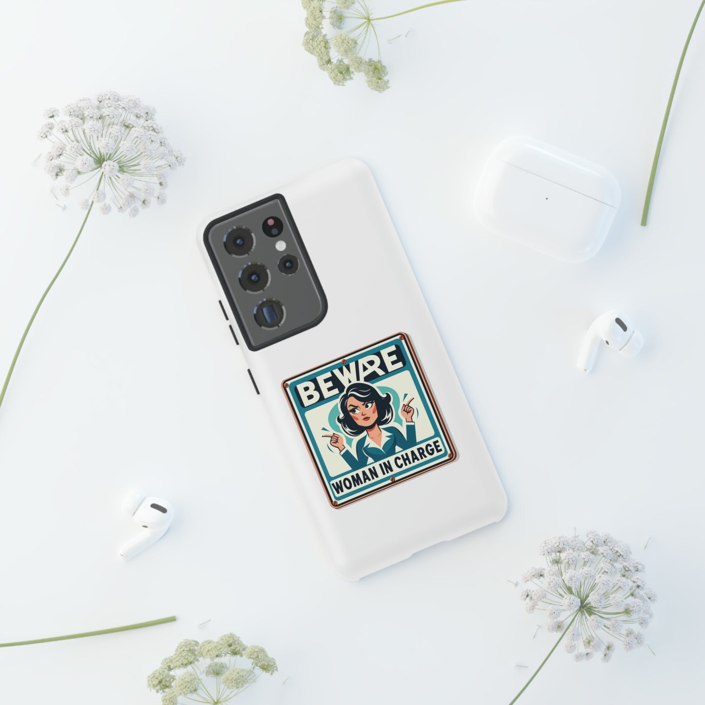 Woman In Charge (Retro 70s - White) - Tough Cases