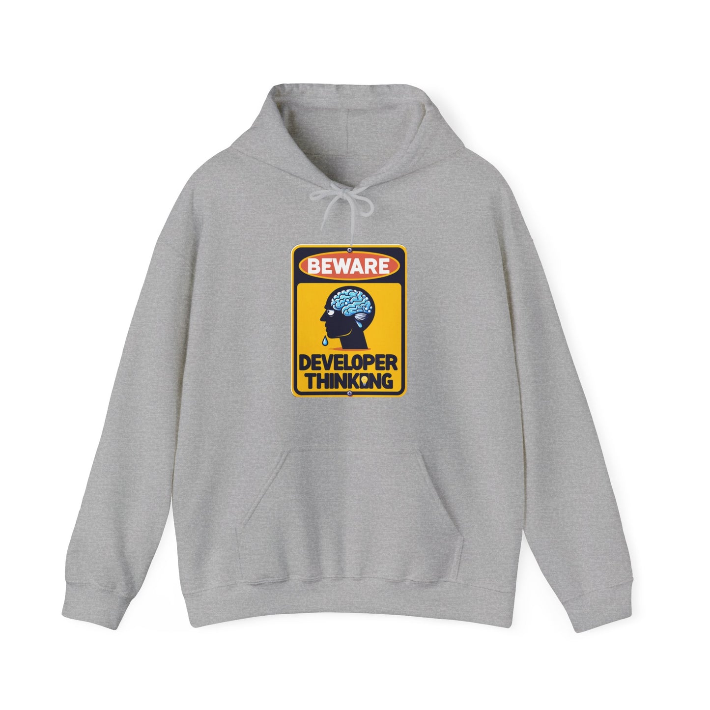 Beware Developer Thinking - Unisex Heavy Blend™ Hooded Sweatshirt