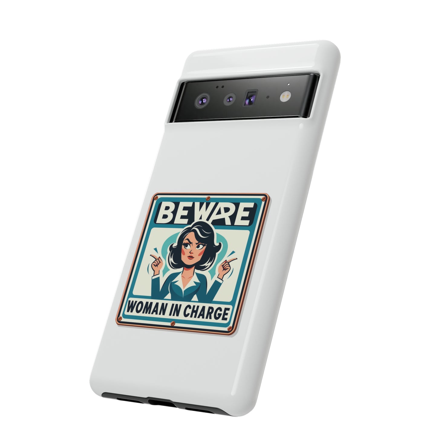 Woman In Charge (Retro 70s - White) - Tough Cases